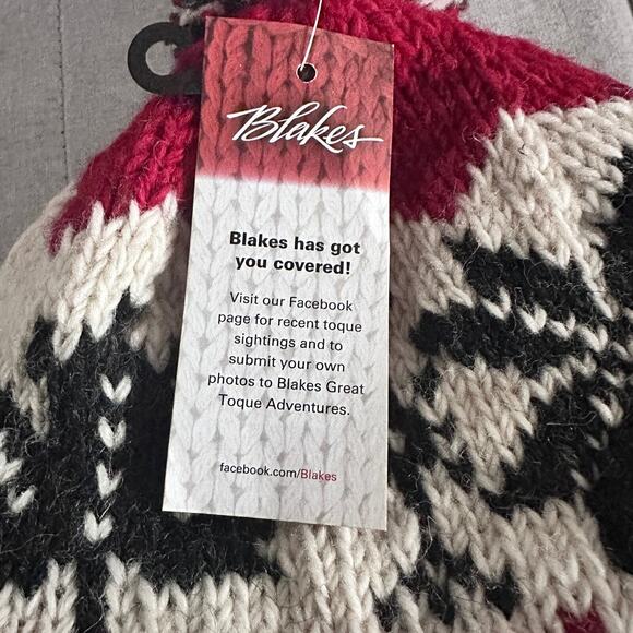 Ambler Blakes 100% Wool Pom Beanie Winter Warm Ski Hat with Ear Flaps - Picture 5 of 9